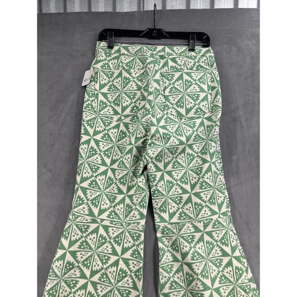 Free People Youthquake Printed Crop Flare Jeans - Picture 6 of 9